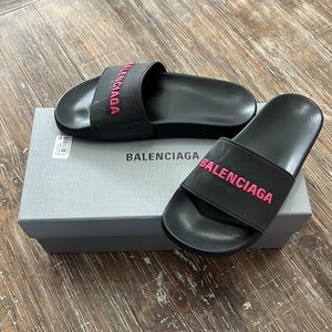 COPY - Balenciaga Womens Black Slides- Size 7 Or 37